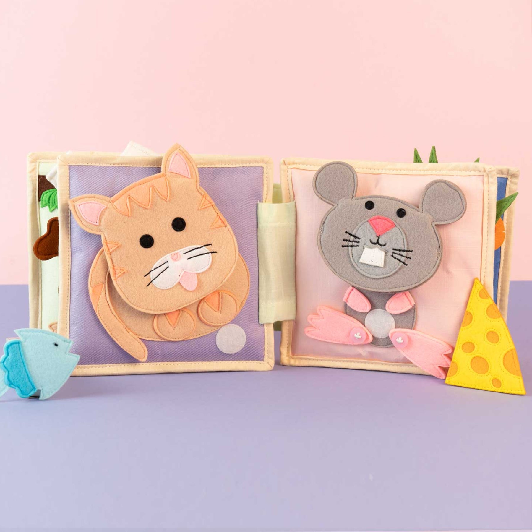 Tierfreunde - 6 Seiten Mini Quiet Book